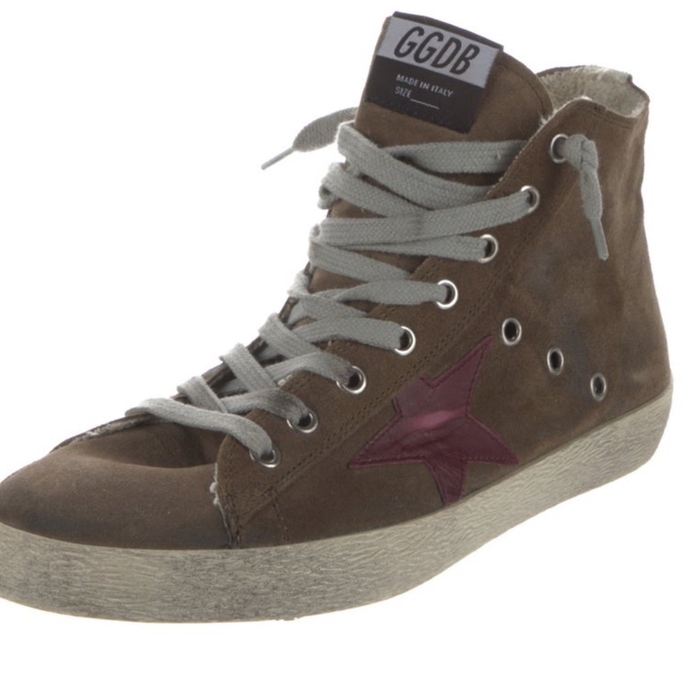 BROWN-GREEN SUADE GOLDEN GOOSE SNEAKERS! Fits 9.5/10 women’s